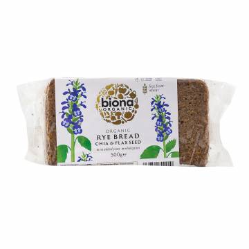 Biona Organic Rye Chia & Flax Bread  500g