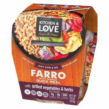 Cucina & Amore Kitchen & Love Grilled Vegetable Farro Quick Meal, 225g