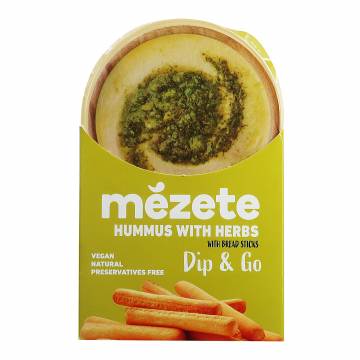 Mezete Dip and Go Herb Hummus, 92g