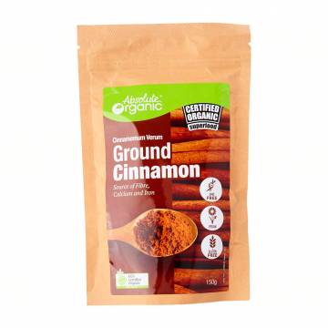 Absolute Organic Ground Cinnamon Powder, 150g