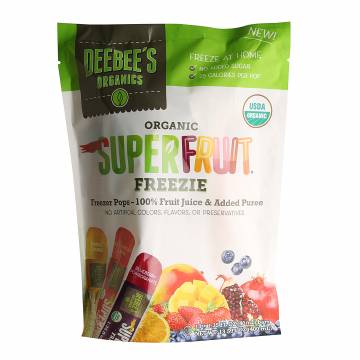 Deebee's Organic Super Fruit Freezie 10 count, 400 ml