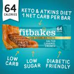 Fitbakes Salted Craramel Crunch Bar, 19g x 12