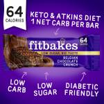 Fitbakes Belgian Chocolate Crunch Bar, 19g x 12