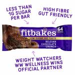 Fitbakes Belgian Chocolate Crunch Bar, 19g x 12