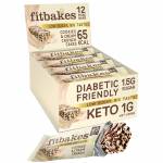 Fitbakes Cookies & Cream Crunch Bar, 19g x 12