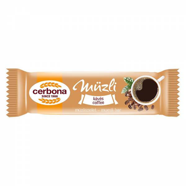 Cerbona Coffee Muesli Bar, 5 x 20g