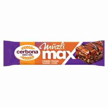 Cerbona Muesli Max Chocolate Caramel Bar, 5 x 30g