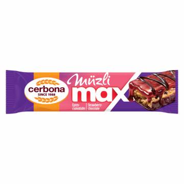 Cerbona Muesli Max Strawberry Chocolate Bar, 5 x 30g