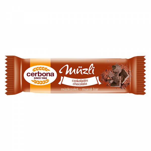 Cerbona Chocolate Muesli Bar, 5 x 20g