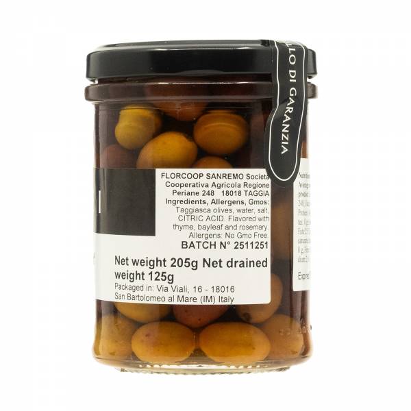 Maixei Pickled Taggiasca Olives In Brine, 205g