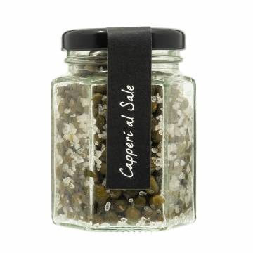 Casina Rossa Capers in Sea Salt, 100g