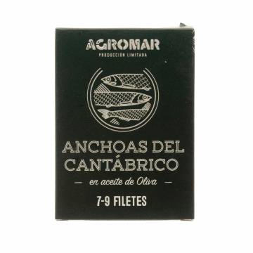Agromar Cantabrico Anchovy Fillets in Olive Oil - 7 to 9 premium fillets, 55g
