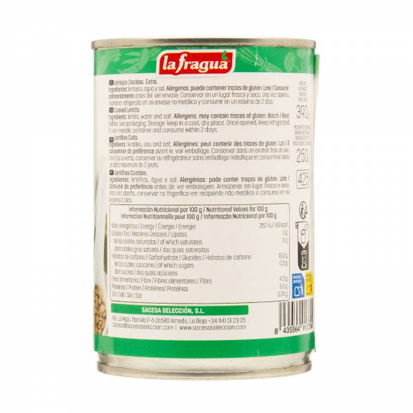 La Fragua Extra Lentils, 390g