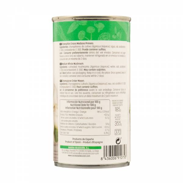 La Fragua Whole Mushrooms, 355g