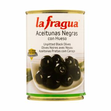 La Fragua Whole Black Olives, 390g