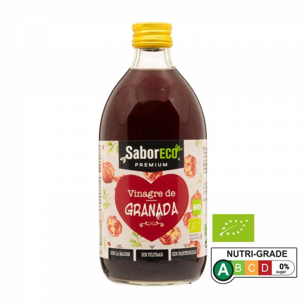 Saboreco Organic Unfiltered Pomegranate Vinegar, 500ml