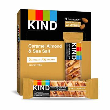 KINDS BARS Caramel Almond & Sea Salt Bar, 40g - Case