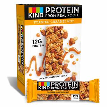 KINDS BARS Toasted Caramel Peanut Protein Bar, 50g - Case