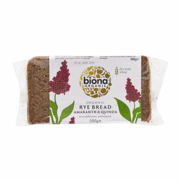 Biona Organic Rye Amaranth & Quinoa Bread  500g