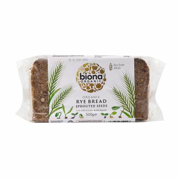 Biona Organic Rye Vitality Bread with Sprouted Seeds 500g