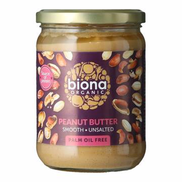Biona Organic Peanut Butter Smooth with Sea Salt 500g