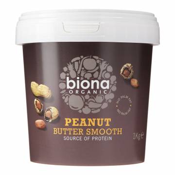 Biona Organic Peanut Butter Smooth with Sea Salt 1Kg