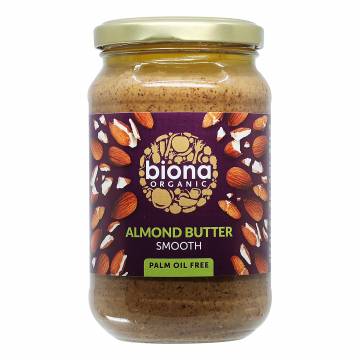 Biona Organic Almond Butter Smooth, 350g