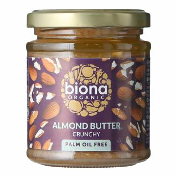 Biona Organic Almond Butter - Crunchy 170g