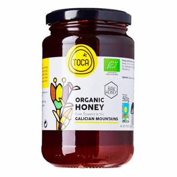 TOCA HONEY Raw Organic Mountain Honey, 500g