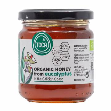 Toca Honey Raw Organic Eucalyptus Honey, 270g