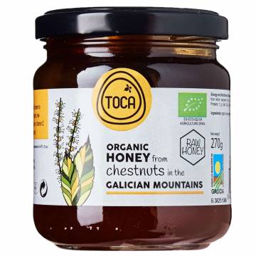 TOCA HONEY Raw Organic Chestnut Honey, 270g