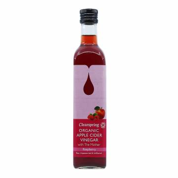 Clearspring Organic Apple Cider Vinegar with The Mother - Raspberry, 500ml