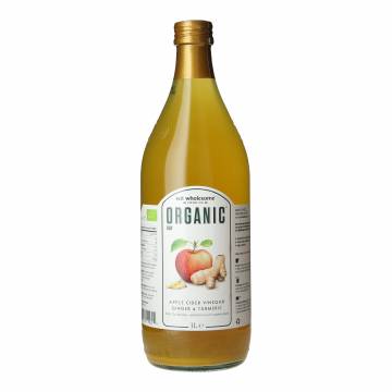 Eat Wholesome Organic Raw Apple Cider Vinegar With Ginger Turmeric & Chill, 1L