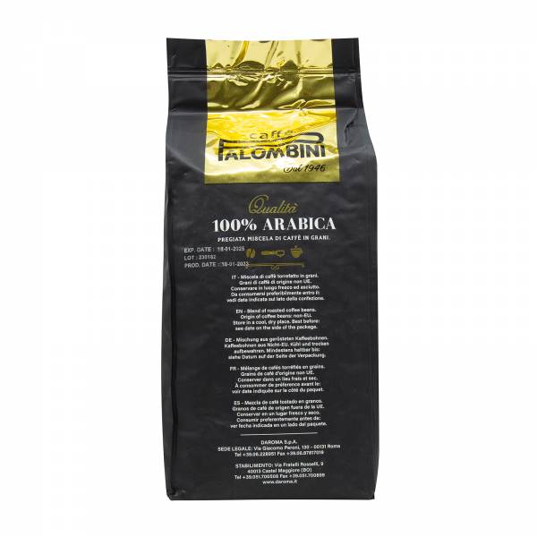 Palombini Arabica Italian Whole Roasted Coffee Beans 1Kg