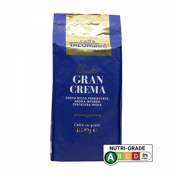 Palombini Gran Crema Italian Whole Roasted Coffee Beans 1Kg