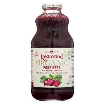 Lakewood Organic Pure Beet With Organic Lemon Juice, 946 ml