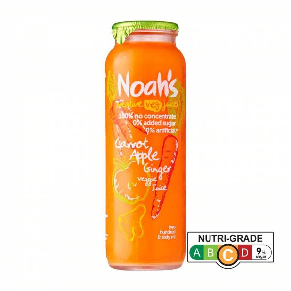Noah's Carrot Apple Ginger Veggie Juice, 260 ml
