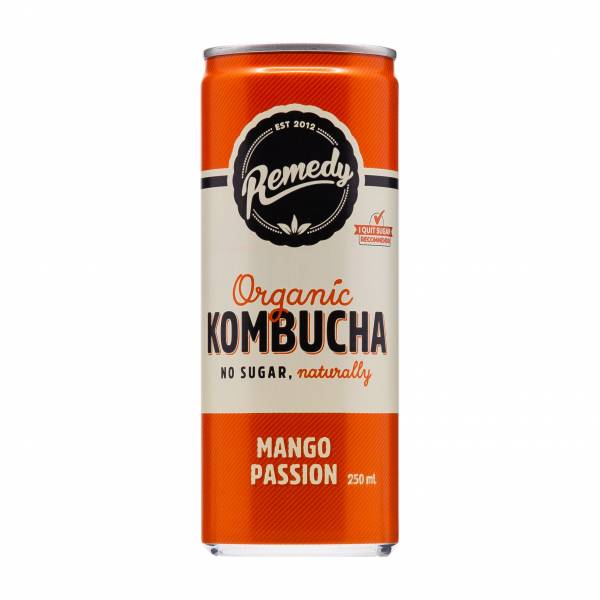 [BCRS] Remedy Organic Kombucha Mango Passion, 250ml - Case (+$2.40)