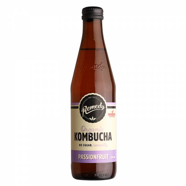 Remedy Organic Kombucha Passionfruit, 330 ml - Case