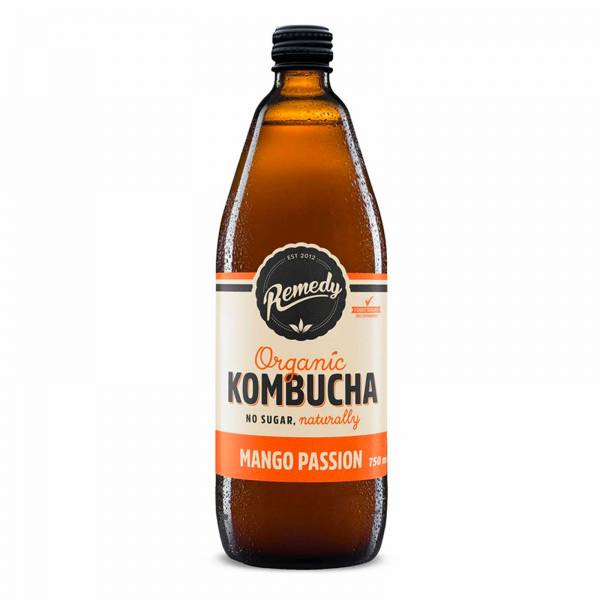 Remedy Organic Kombucha Mango Passion, 750 ml - Case