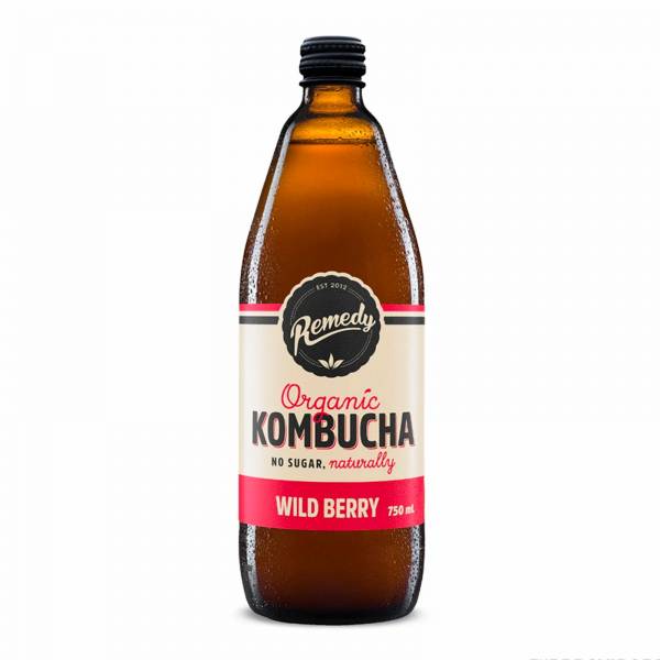 Remedy Organic Kombucha Wild Berry, 750 ml - Case