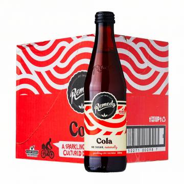 Remedy Organic Live Cultured Soda - Cola, 330 ml - Case