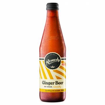 Remedy Organic Live Cultured Soda - Ginger Beer, 330 ml