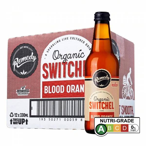 Remedy Organic Switchel Blood Orange, 330ml - Case