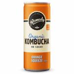 Remedy Organic Kombucha Orange Squeeze, 250 ml - Case