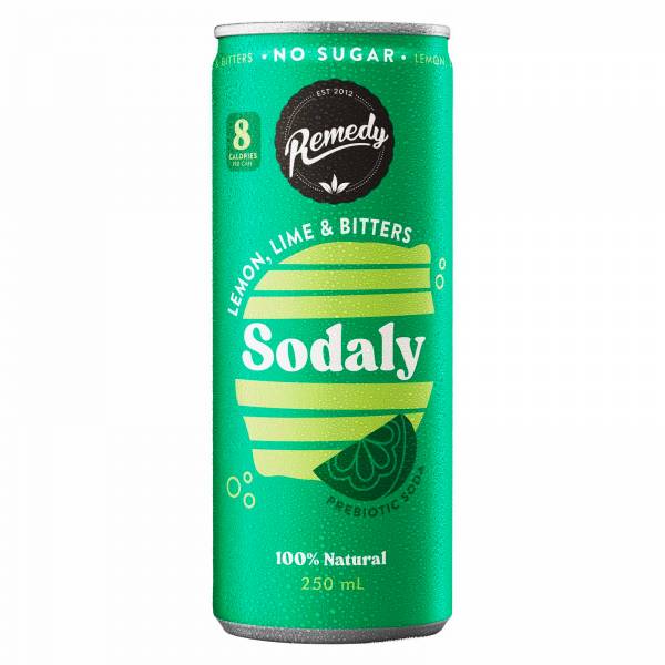 Remedy Organic Sodaly Lemon Lime & Bitter 4 x 250ml