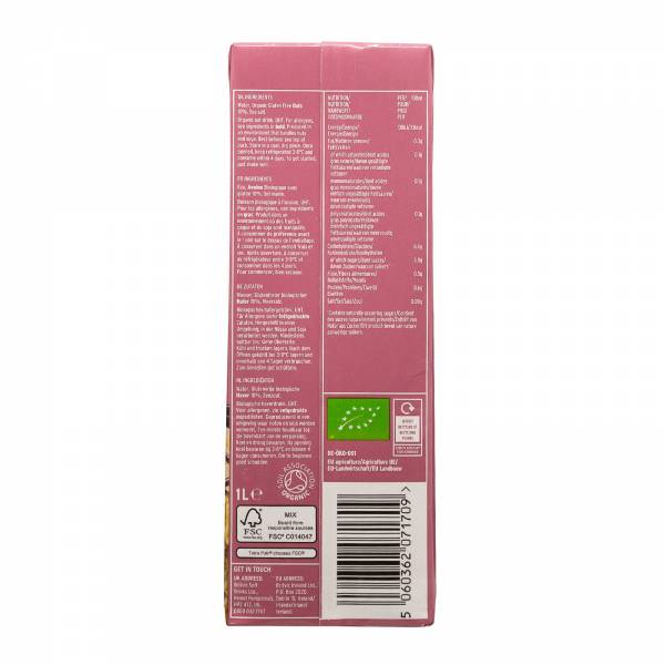 Plenish Organic Unsweetened Gluten Free Oat Milk, 1L