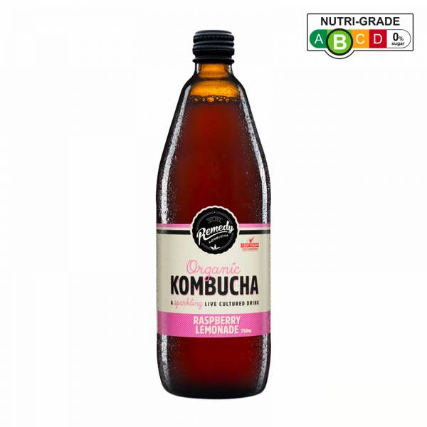 Remedy Organic Kombucha Raspberry Lemonade, 750 ml