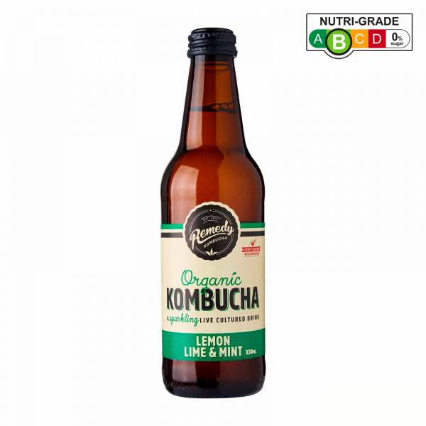 Remedy Organic Kombucha Lemon Lime Mint, 330ml