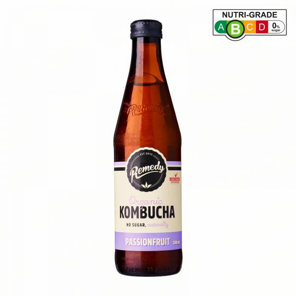 Remedy Organic Kombucha Passionfruit, 330 ml